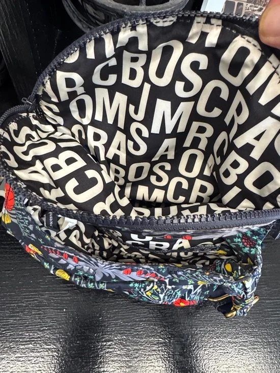 Marc Jacobs Natasha Quilted Floral Crossbody Blue with Red & Yellow Flowers - Picture 16 of 17